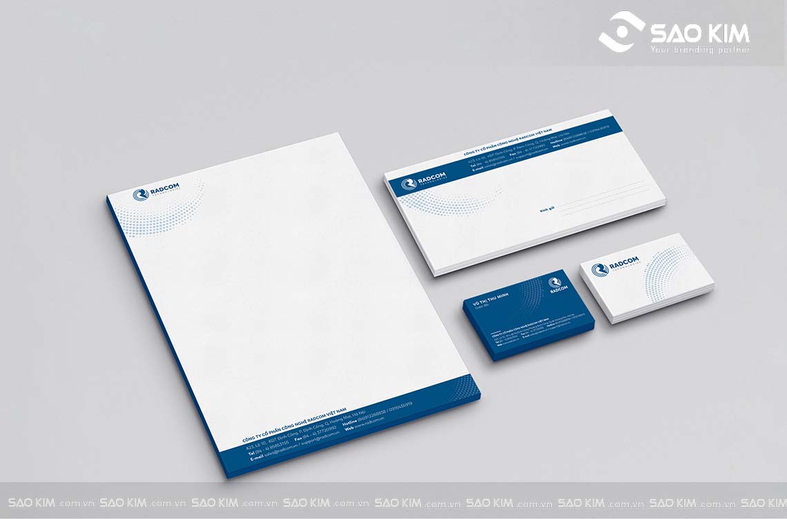 RADCOM - Thiết kế logo, bộ CIP Công ty RADCOM Việt Nam